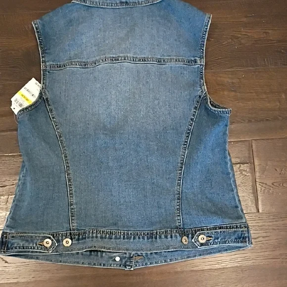 NWT Denim Vest Size Medium Grudge Indie - Picture 6 of 6